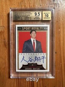 2018 UD Goodwin Champions Shohei Ohtani Rookie Kanji Auto BGS 9.5/10 Auto