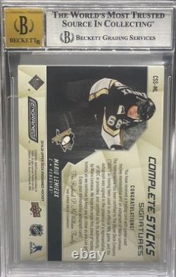 2019-20 Engrained Mario Lemieux Complete Sticks Auto /25 BGS 9/10