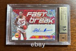 2019-20 Hakeem Olajuwon Auto Panini Mosaic Fast Break Autographs Bgs 9.5