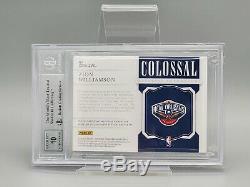 2019-20 National Treasures ZION WILLIAMSON 1/1 Colossal Rookie Patch Auto RC BGS