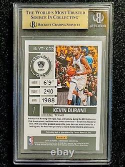 2019-20 Panini Contenders Kevin Durant FINALS TICKET AUTO 19/25 BGS 9.5 GEM MINT