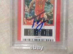2019-20 Panini Season Ticket Trae Young Auto Authentic Autograph Beckett BGS 10
