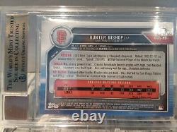 2019 Bowman Chrome 1st Hunter Bishop Auto Giants Autograph BGS GEM MINT 9.5 10