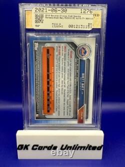 2019 Bowman Chrome Brett Baty Auto Sparkle Refractor /71 BGS 9.5/10