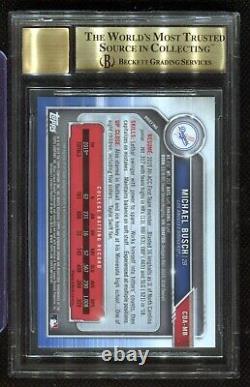 2019 Bowman Chrome MICHAEL BUSCH Orange Refractor Auto RC #d 11/25 BGS 9.5/10