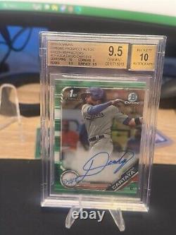 2019 Bowman Chrome Rookie Autograph Diego Cartaya RC Auto BGS 9.5/10