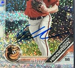 2019 Bowman Chrome Sparkle Refractor #BDC22 Gunnar Henderson Signed BGS 10 Auto