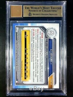 2019 Bowman Draft CJ Abrams Gold Wave #11/50 Auto Autograph BGS 9.5/10