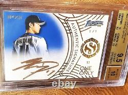 2019 EPOCH JAPAN One & Only Autograph Shohei Ohtani Auto Gold BGS 9.5 True Gem