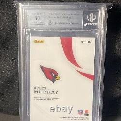 2019 Immaculate Collection Emerald Kyler Murray Jersey Auto BGS 9