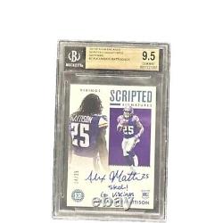 2019 Panini Encased Alexander Mattison Rookie Autograph #14/25 BGS 9.5 Auto 10