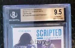 2019 Panini Encased Alexander Mattison Rookie Autograph #14/25 BGS 9.5 Auto 10