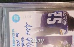 2019 Panini Encased Alexander Mattison Rookie Autograph #14/25 BGS 9.5 Auto 10