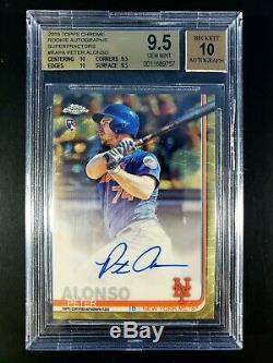 2019 Topps Chrome Pete Alonso Superfractor RC #1/1 Auto Autograph BGS 9.5/10 ROY