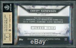 2019 Topps Diamond Icons CHRISTY MATHEWSON Cut Auto Autograph #1/1 HOF BGS 9.5