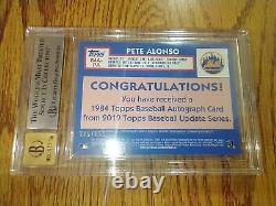 2019 Topps Update'84 Autos 150th #84APA Pete Alonso RC /150 BGS 8.5/10 Gem