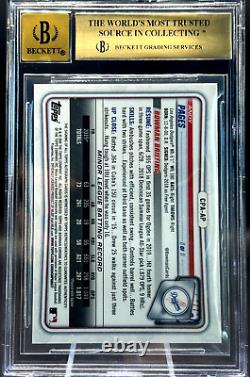 2020 BOWMAN CHROME ANDY PAGES AUTO RC BGS GEM MINT 9.5+/10.5 from 10/10