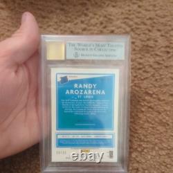 2020 Donruss Optic Randy Arozarena Rated Rookie Auto BGS 9.5 GEM MINT 99/99