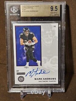 2020 Encased #'d 1/1 on-card AUTO BGS 9.5 Ruby variation Mark Andrews Ravens