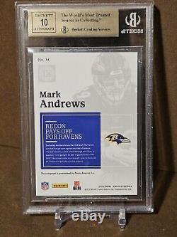 2020 Encased #'d 1/1 on-card AUTO BGS 9.5 Ruby variation Mark Andrews Ravens