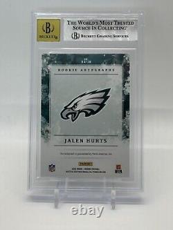 2020 Original Rookie Autograph Jalen Hurts #12 /25 BGS 9 Auto 10