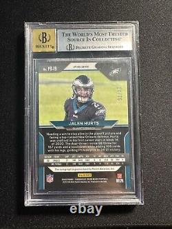 2020 Panini Chronicles Jalen Hurts Orange Black Prizm Rookie 24/75 BGS 9 Auto 10