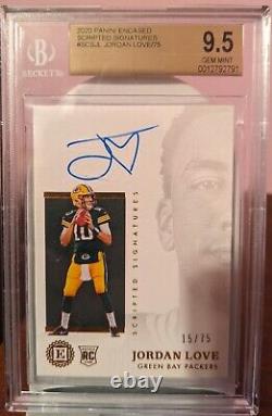 2020 Panini Encased Jordan Love Auto RC BGS 9.5 10 Autograph Rookie Packers