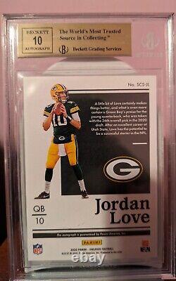 2020 Panini Encased Jordan Love Auto RC BGS 9.5 10 Autograph Rookie Packers