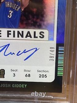2021-22 Contenders Josh Giddey Rookie Ticket Auto BGS 9 Variation 38/49