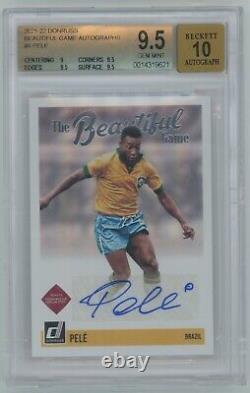 2021-22 Donruss Pele The Beautiful Game Autograph BGS 9.5 Auto 10 POP 2