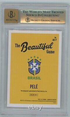 2021-22 Donruss Pele The Beautiful Game Autograph BGS 9.5 Auto 10 POP 2