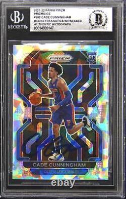 2021-22 Prizm #282 Cade Cunningham Signed Ice Rookie RC Autograph Auto BGS BAS