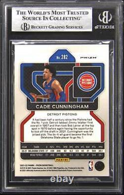 2021-22 Prizm #282 Cade Cunningham Signed Ice Rookie RC Autograph Auto BGS BAS