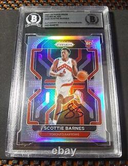 2021-22 Prizm Rookie Autograph Silver #320 Scottie Barnes RC SP BGS Auth Auto