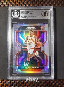 2021-22 Prizm Rookie Autograph Silver #320 Scottie Barnes RC SP BGS Auth Auto