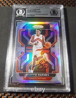 2021-22 Prizm Rookie Autograph Silver #320 Scottie Barnes RC SP BGS Auth Auto