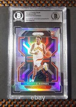 2021-22 Prizm Rookie Autograph Silver #320 Scottie Barnes RC SP BGS Auth Auto