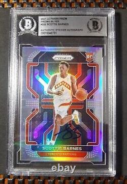 2021-22 Prizm Rookie Autograph Silver #320 Scottie Barnes RC SP BGS Auth Auto