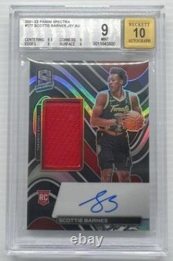 2021-22 Spectra Scottie Barnes Rookie Jersey Auto Autograph #079/149 BGS 9/10