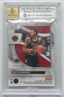 2021-22 Spectra Scottie Barnes Rookie Jersey Auto Autograph #079/149 BGS 9/10