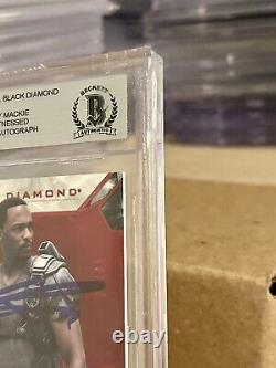 2021 Anthony Mackie BGS BECKETT Auto AUTOGRAPH MARVEL BLACK DIAMOND /35 Red Card