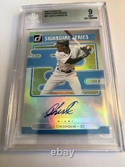 2021 Donruss Signature Series #27 Jazz Chisholm Jr? Rookie Auto BGS MINT