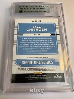 2021 Donruss Signature Series #27 Jazz Chisholm Jr? Rookie Auto BGS MINT
