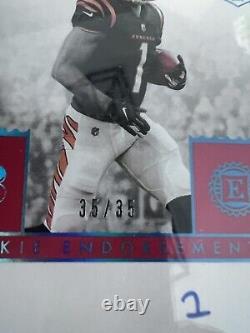 2021 Encased JA'MARR CHASE Rookie Endorsements RC /35 ON CARD AUTO BGS 8.5/10
