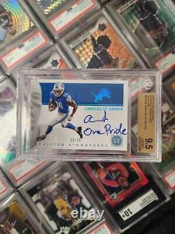 2021 Encased Scripted Signatures Amon-Ra St Brown Auto RC /35 BGS 9.5 One Pride