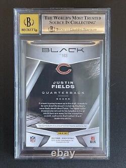 2021 Panini Black Justin Fields Rookie Autographs /25 #103 BGS 9 Auto 10