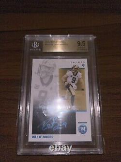 2021 Panini Encased Drew Brees Sapphire Signatures Autograph Auto #/20 BGS 9.5