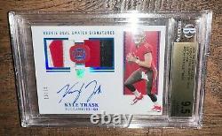 2021 Panini Encased Kyle Trask Rookie Rc Dual Swatch Jersey Auto /25 Bgs 9.5 Rpa