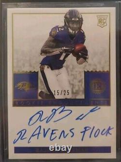 2021 Panini Encased Rashod Bateman Rookie Autograph GOLD 15/25 BGS 9.5 Auto 10