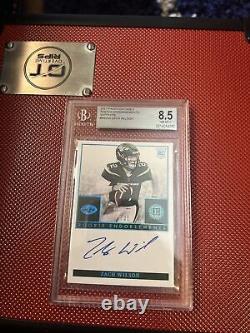 2021 Panini Encased ZACH WILSON #/35 RC AUTO ROOKIE AUTOGRAPH BGS 8.5/10